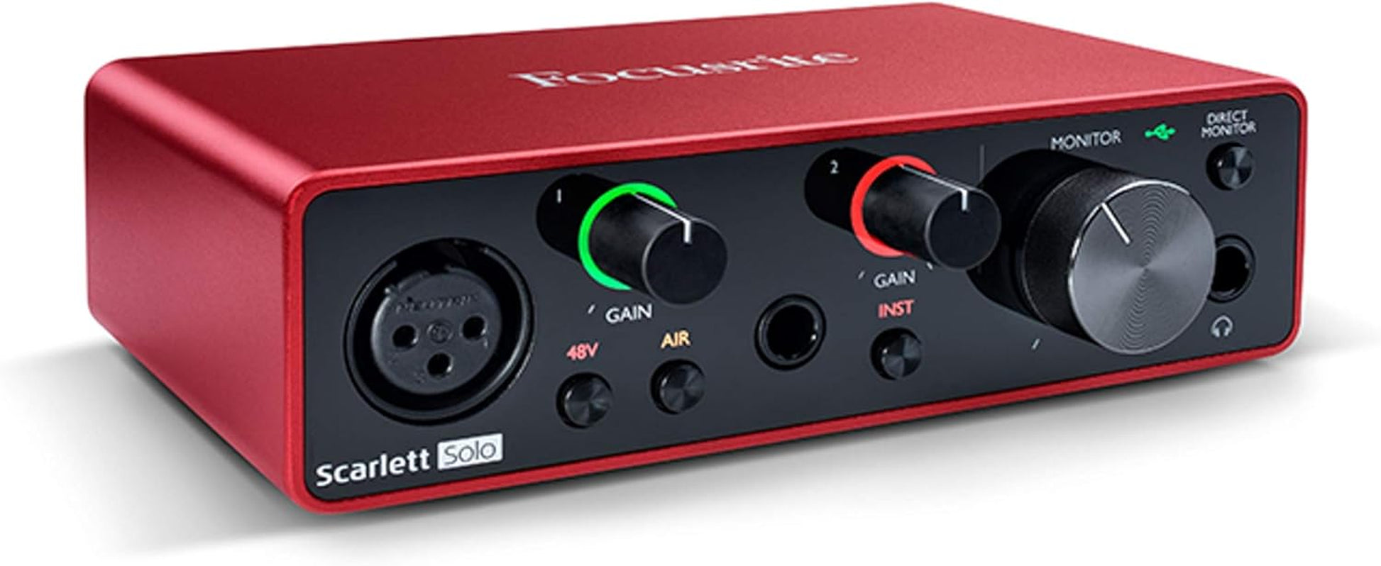 Scarlett Solo 3Rd Gen USB Audio Interface for Guitarists, Vocalists, Podcasters or Producers to Record and Playback Studio Quality Sound