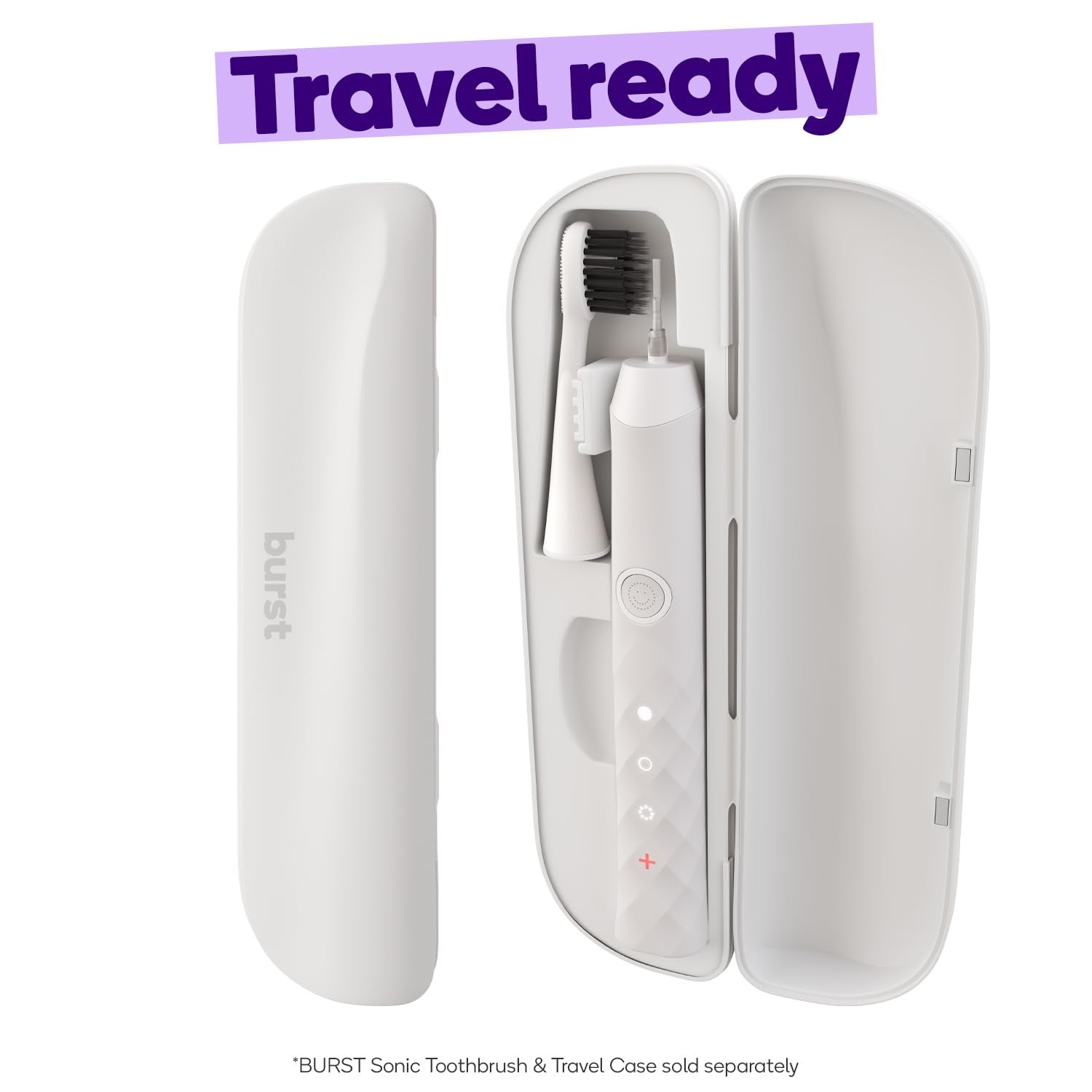 Original Sonic Toothbrush Travel Case, White (Case Only)